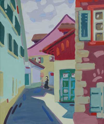 Meierhofgasse ohne Name, 60 x 50 cm, CH-Zürich